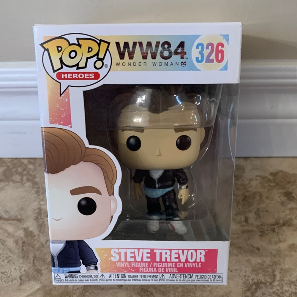 Funko Pop! Steve Trevor WW84 Wonder Woman NEW Chris Pine 326 Movie comic